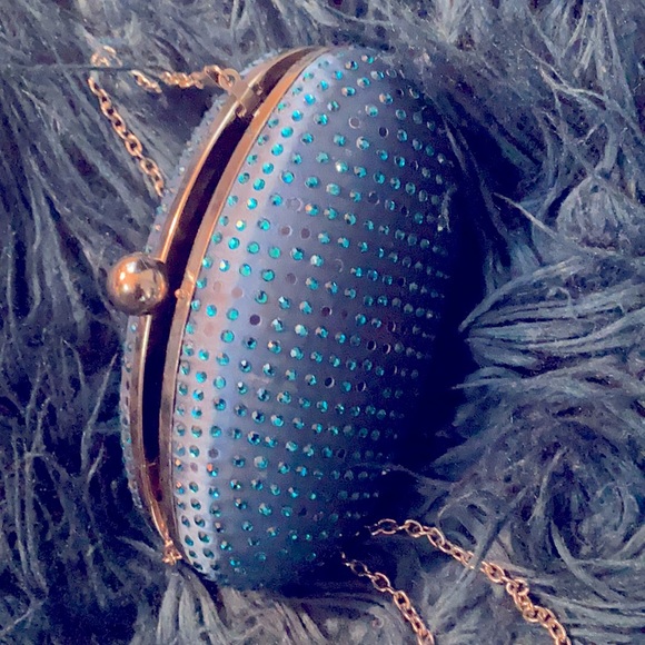 bebe Handbags - Bebe small over the shoulders bedazzled clutch